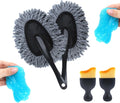 6 Pack Car Cleaning Supplies – Car Duster Interior & Brush Interior & Cleaning Gel, Car Detailing Cleaning Kit for Cars, Trucks, Suvs & Rvs