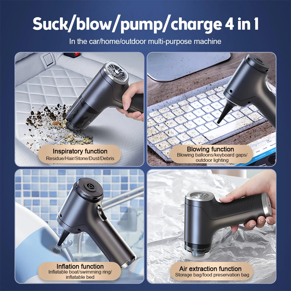 Portable Cordless Car Vacuum Cleaner | Handheld Mini Vacuum for Car, Home $ Office
